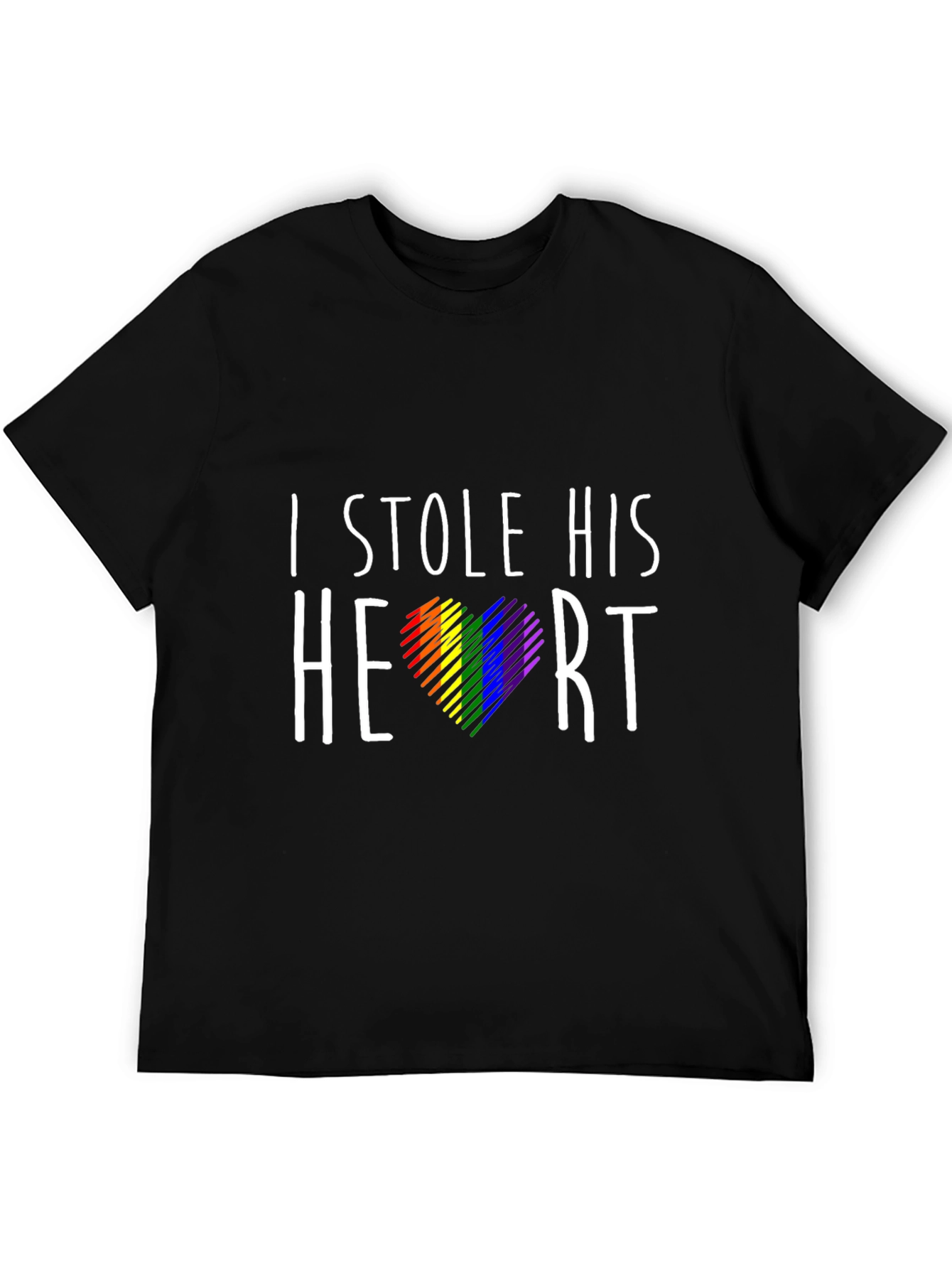 I Stole His Heart Gay Pride T-Shirt