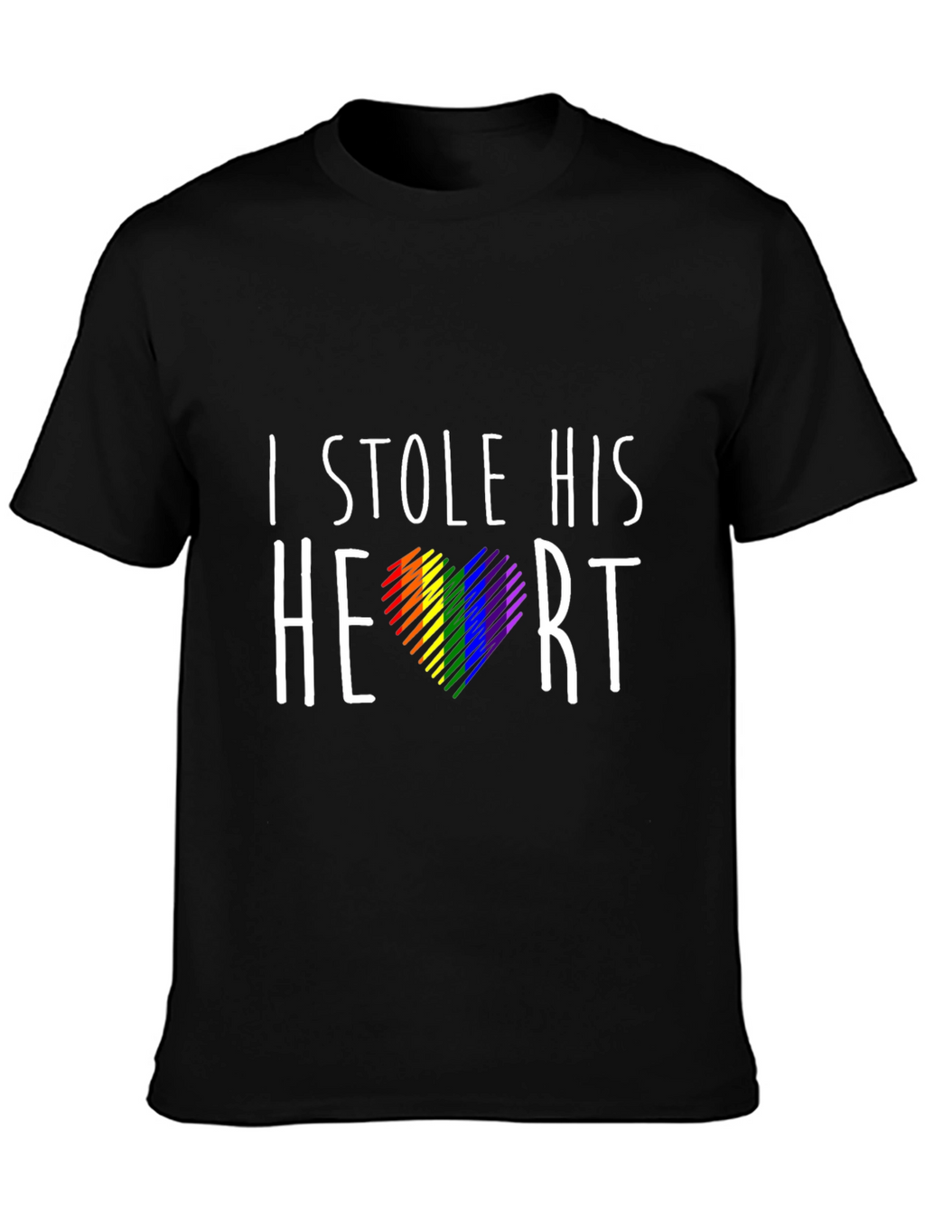 I Stole His Heart Gay Pride T-Shirt