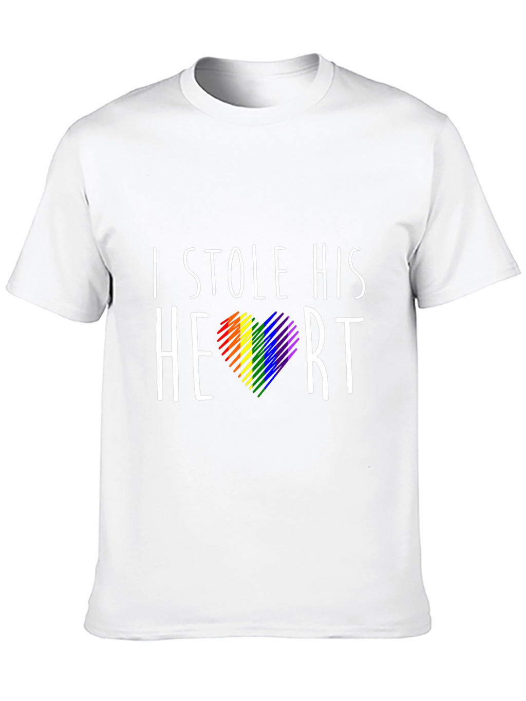 I Stole His Heart Gay Pride T-Shirt