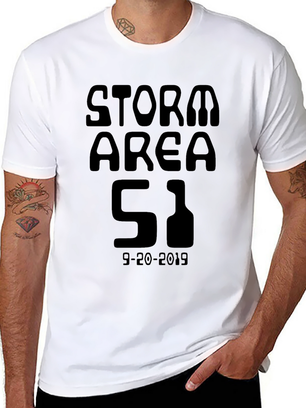 Storm Area 51 T-Shirt - Black Graphic Tee