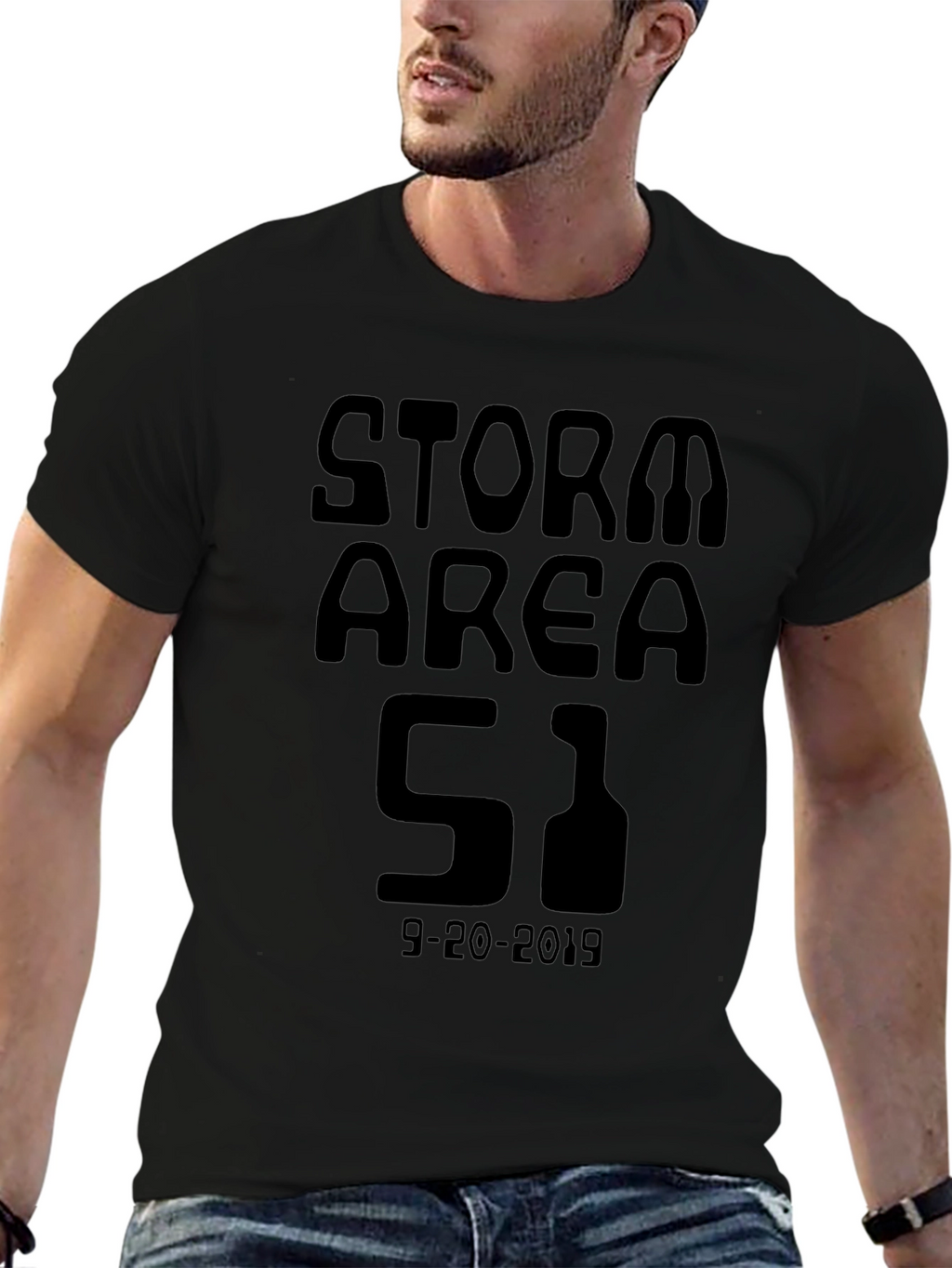Storm Area 51 T-Shirt - Black Graphic Tee