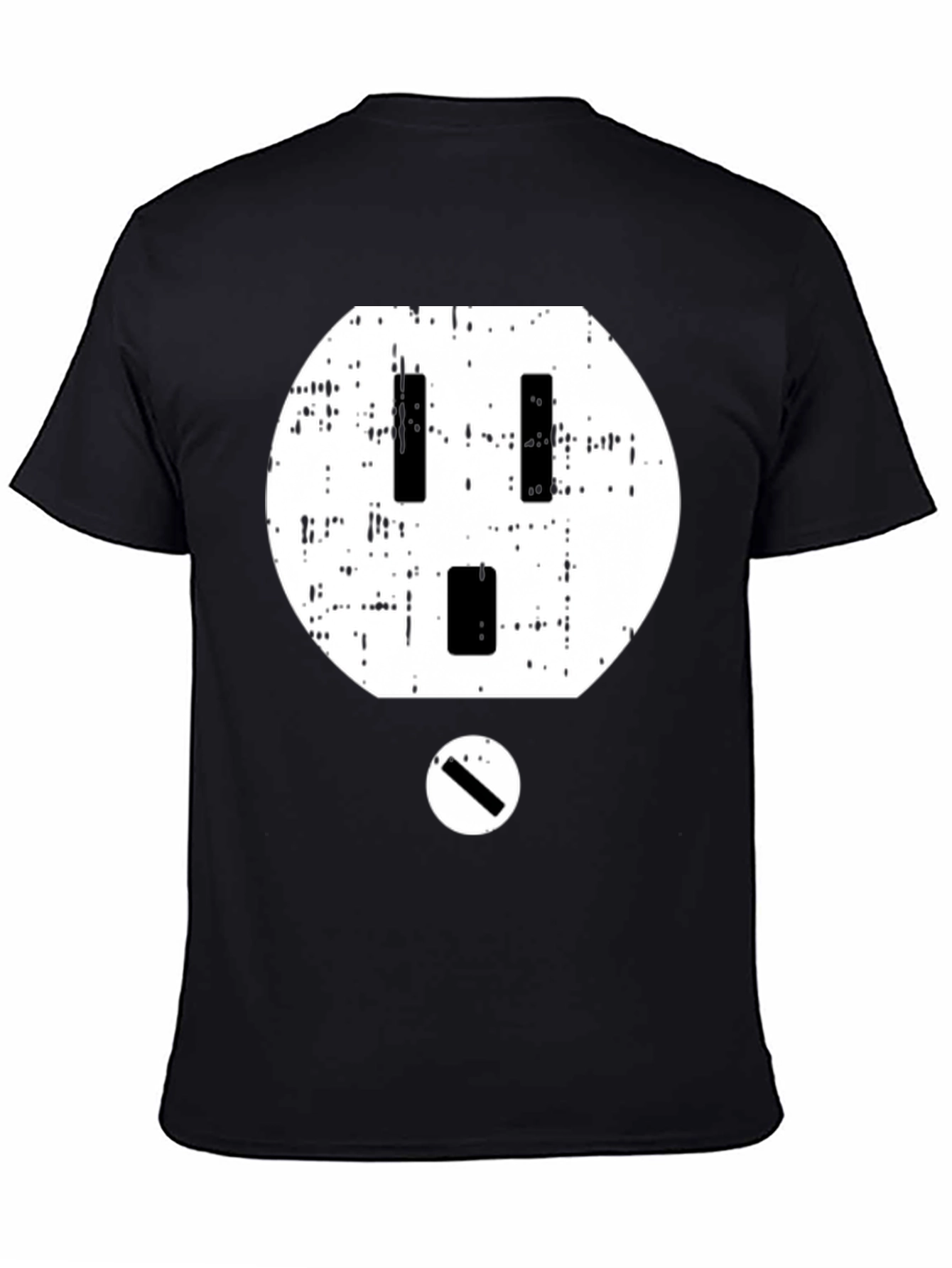 Electric Outlet Graphic T-Shirt - Black Cotton Tee