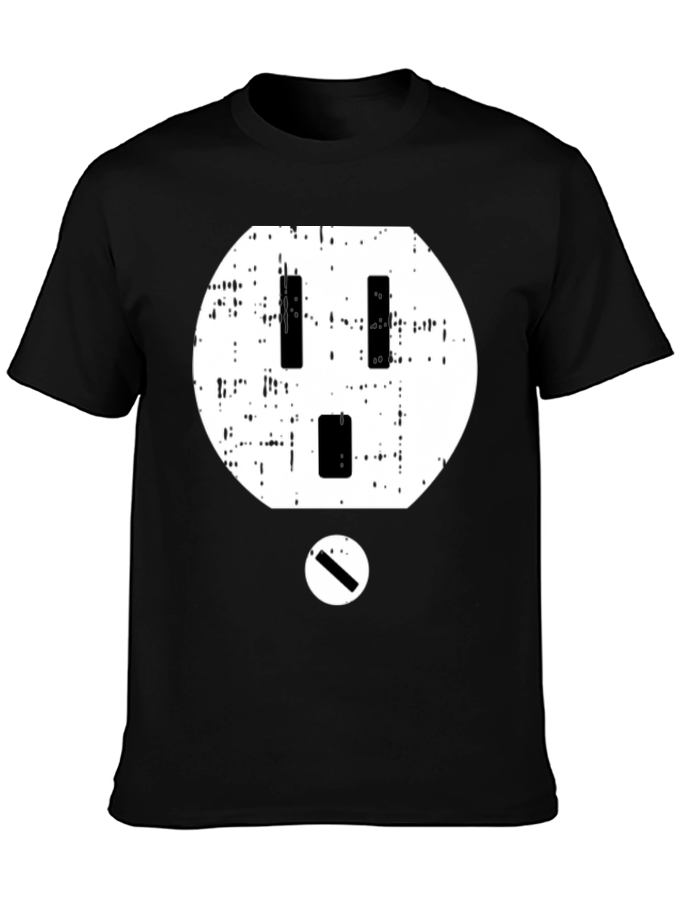 Electric Outlet Graphic T-Shirt - Black Cotton Tee