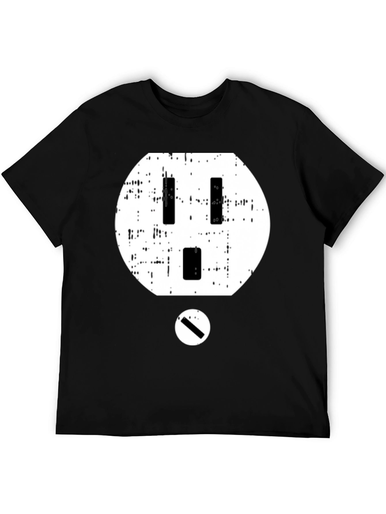 Electric Outlet Graphic T-Shirt - Black Cotton Tee
