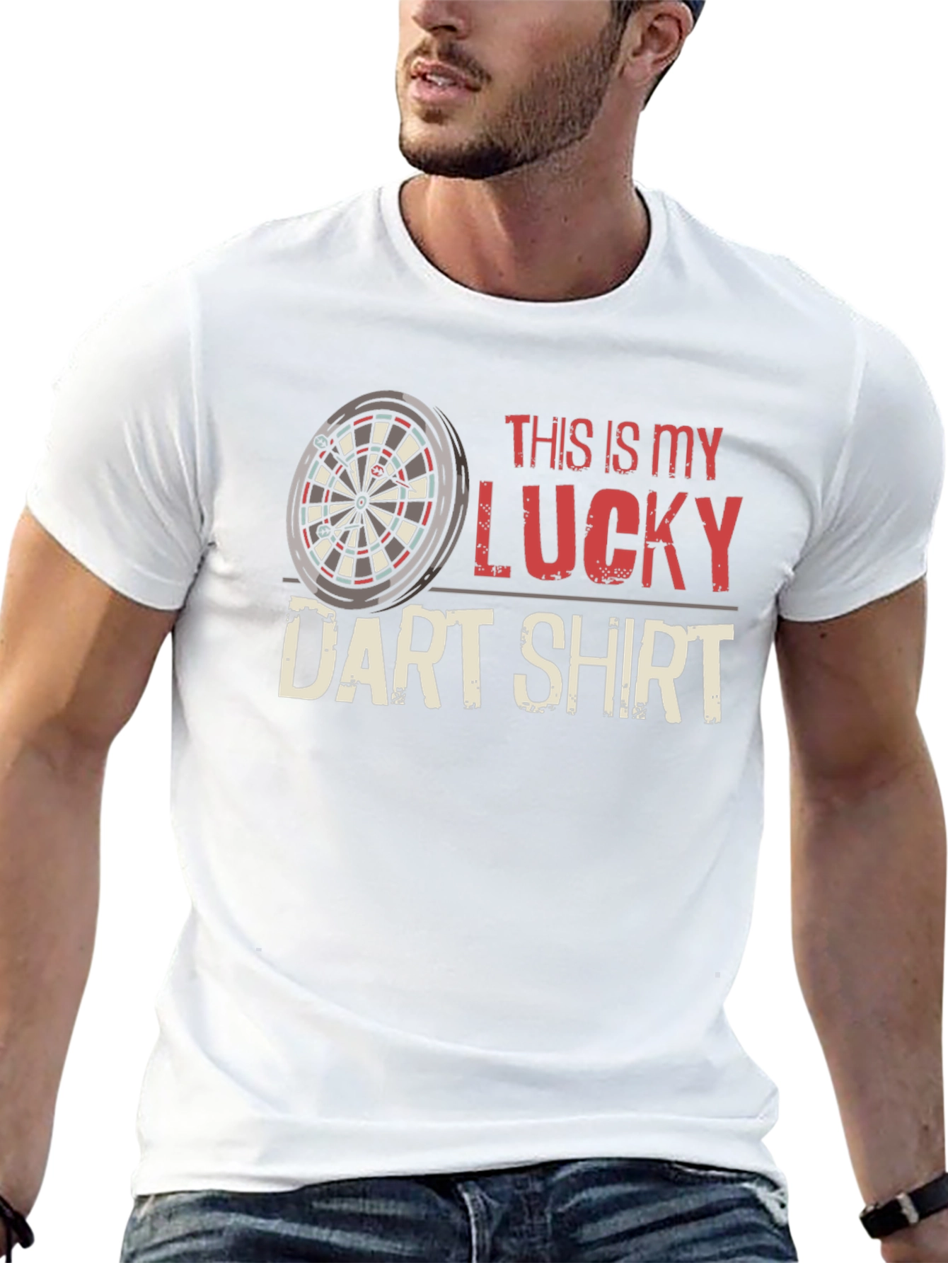 Lucky Dart Shirt - Novelty Dartboard Tee
