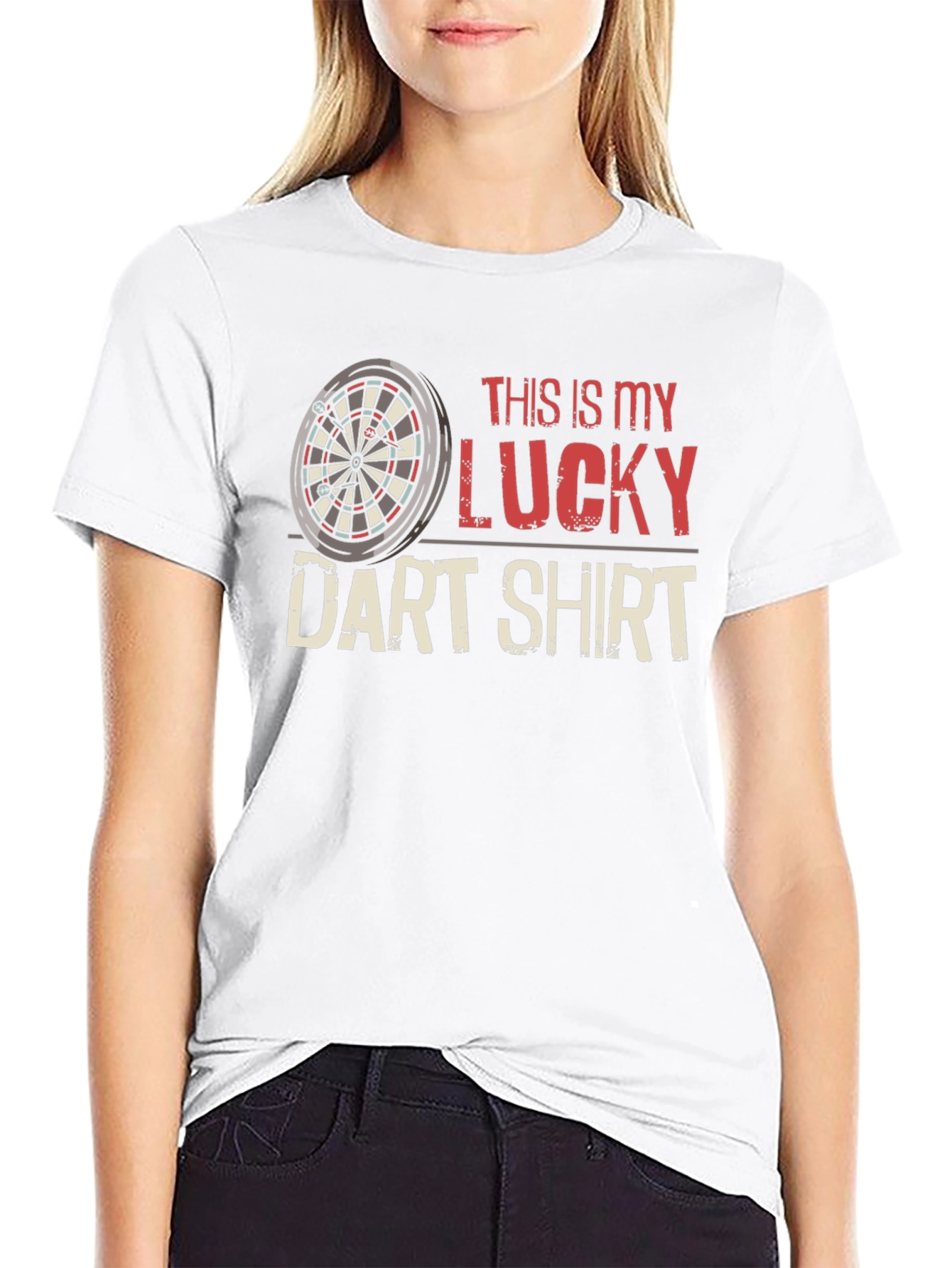 Lucky Dart Shirt - Novelty Dartboard Tee