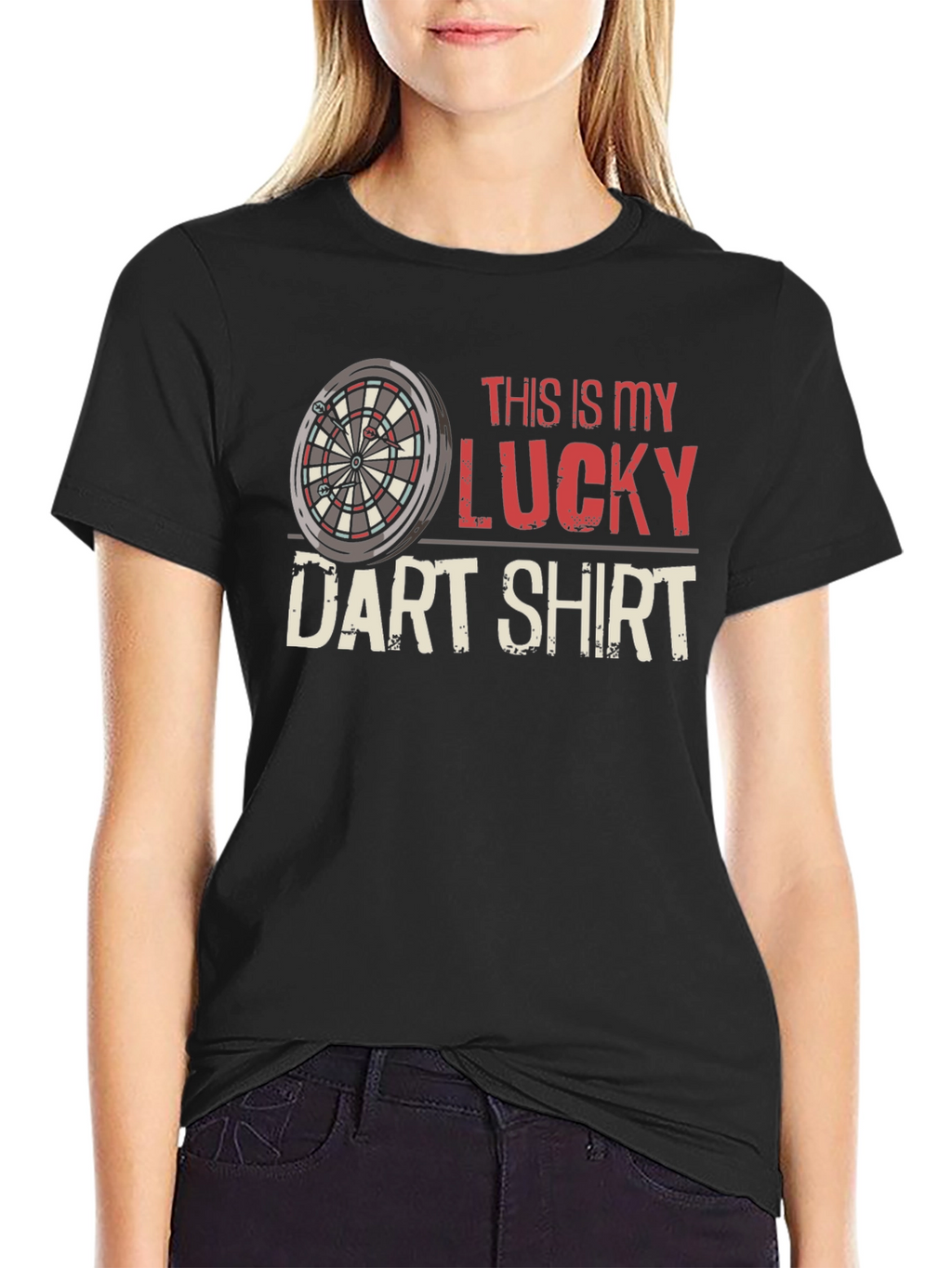 Lucky Dart Shirt - Novelty Dartboard Tee