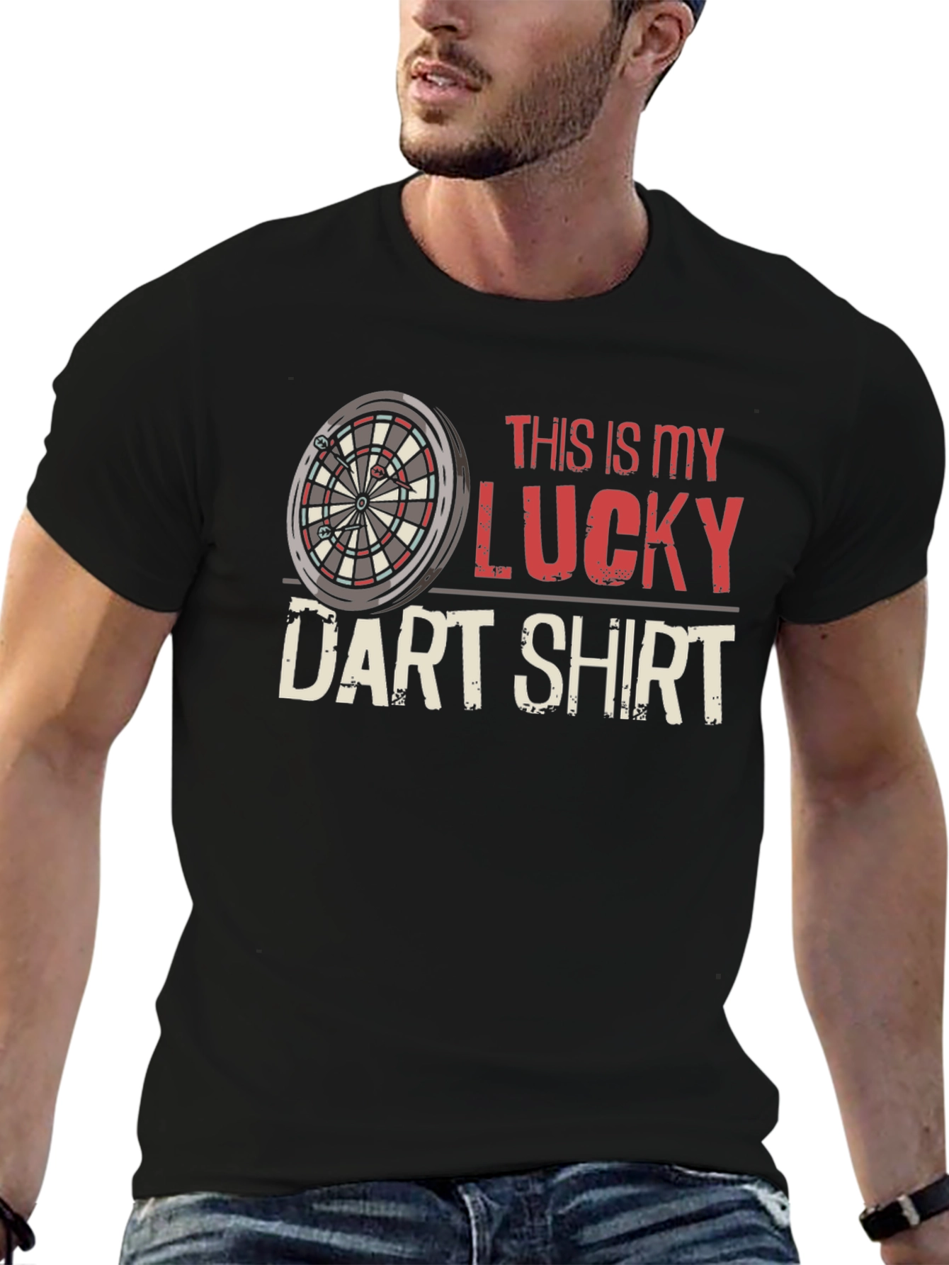 Lucky Dart Shirt - Novelty Dartboard Tee