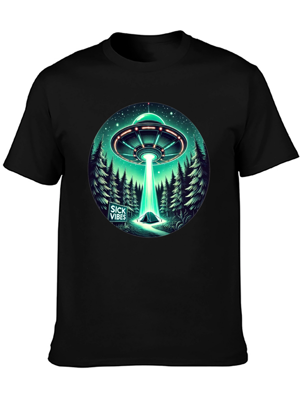 UFO Abduction T-Shirt - Sick Vibes Graphic Tee