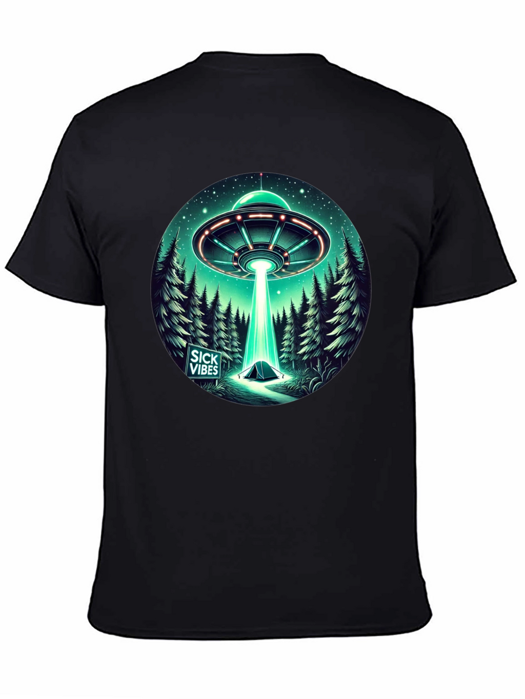 UFO Abduction T-Shirt - Sick Vibes Graphic Tee