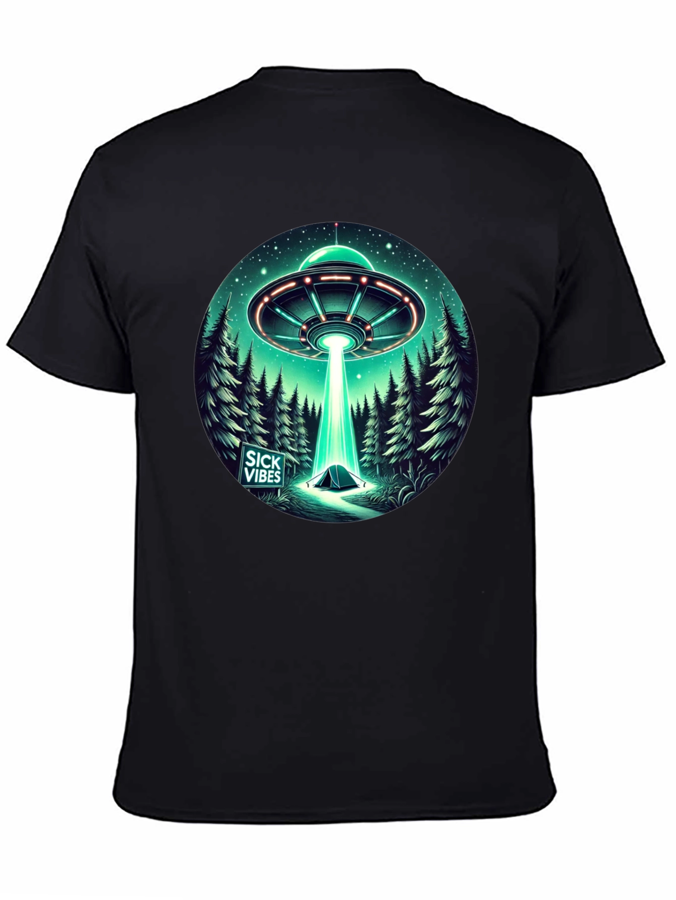 UFO Abduction T-Shirt - Sick Vibes Graphic Tee