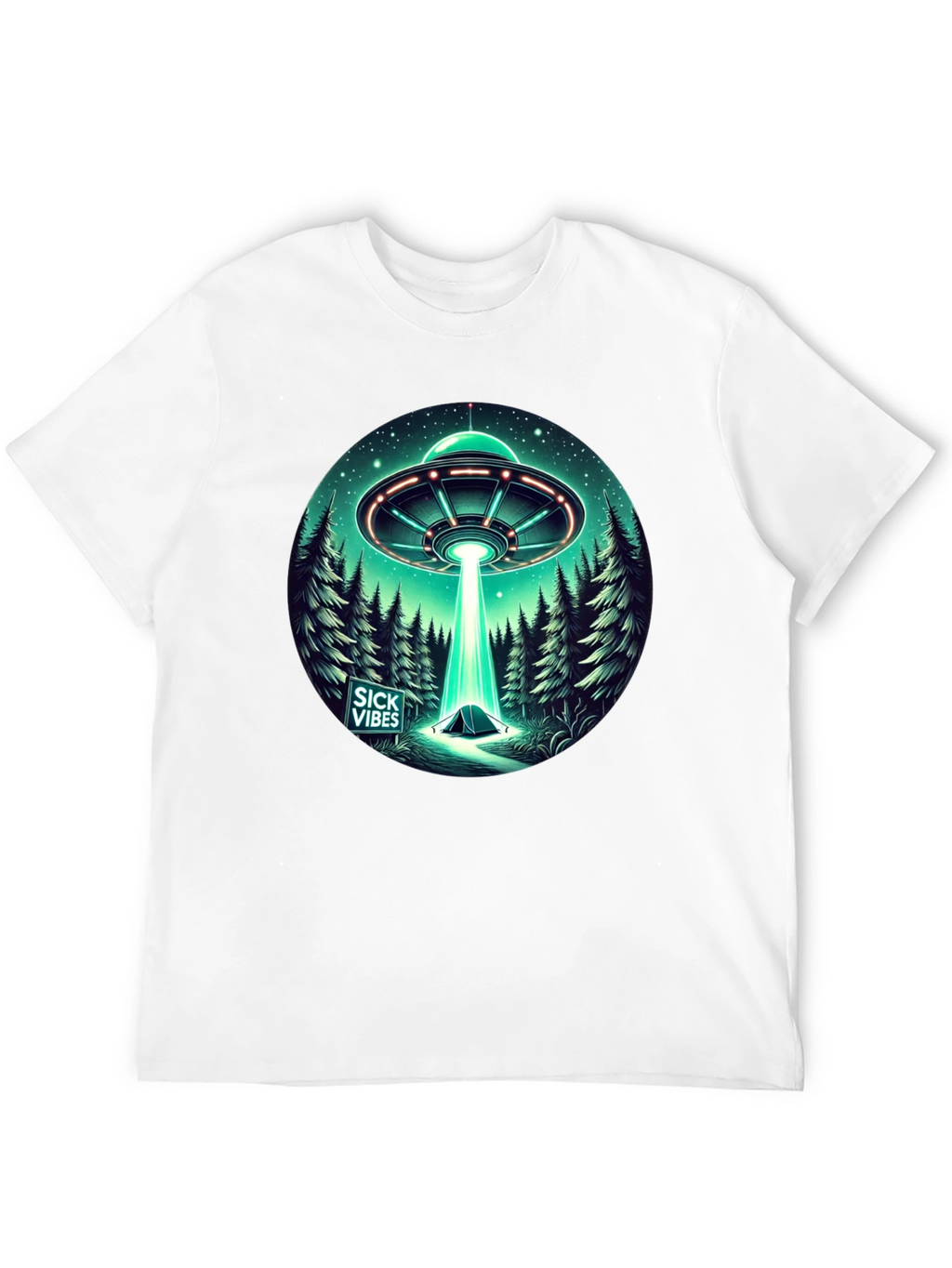 UFO Abduction T-Shirt - Sick Vibes Graphic Tee