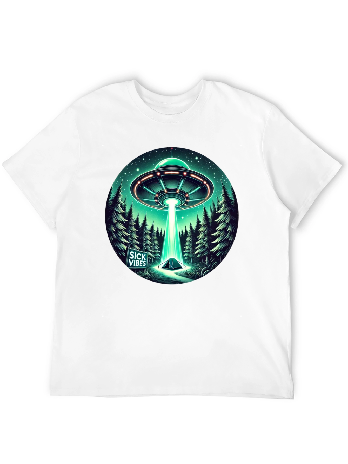 UFO Abduction T-Shirt - Sick Vibes Graphic Tee