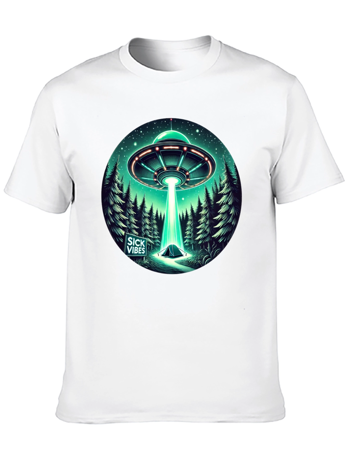 UFO Abduction T-Shirt - Sick Vibes Graphic Tee