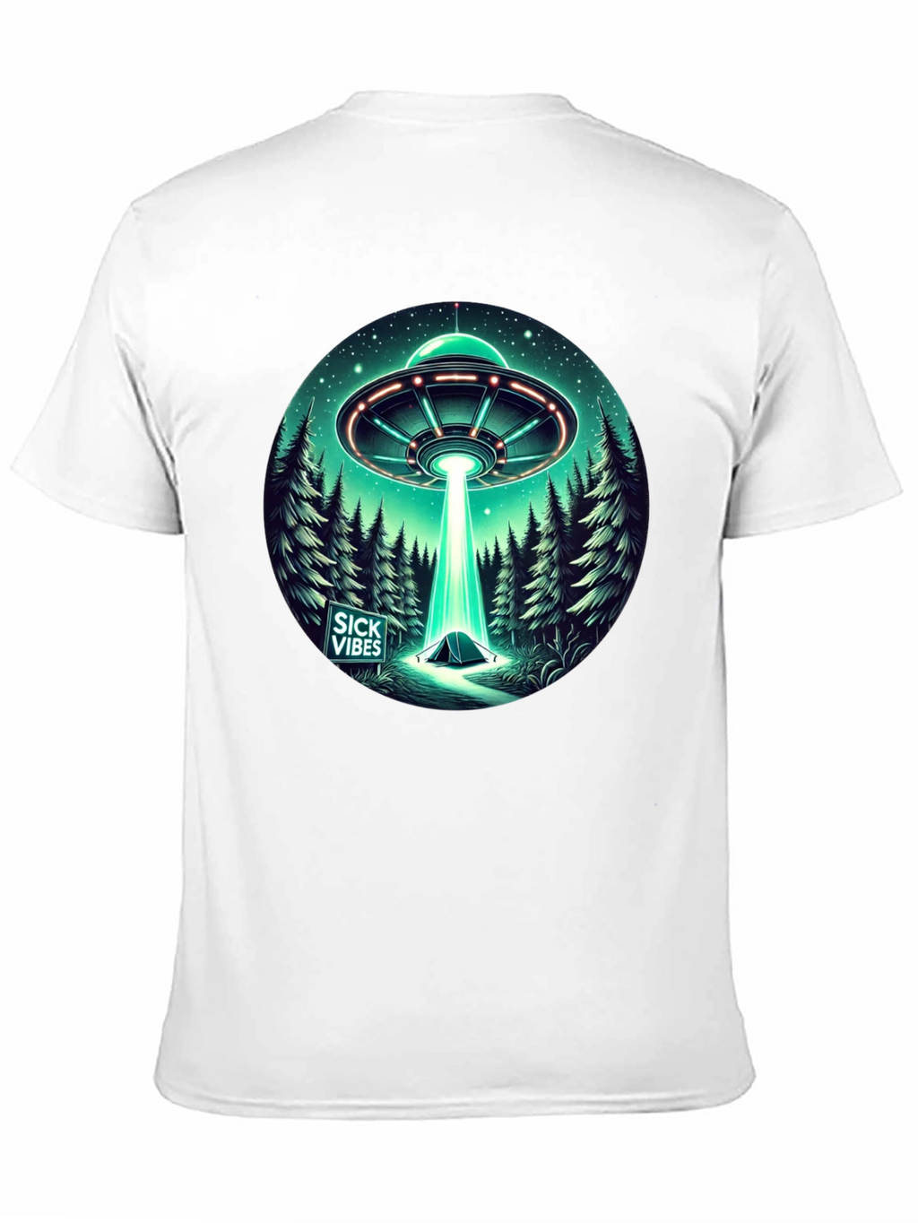 UFO Abduction T-Shirt - Sick Vibes Graphic Tee