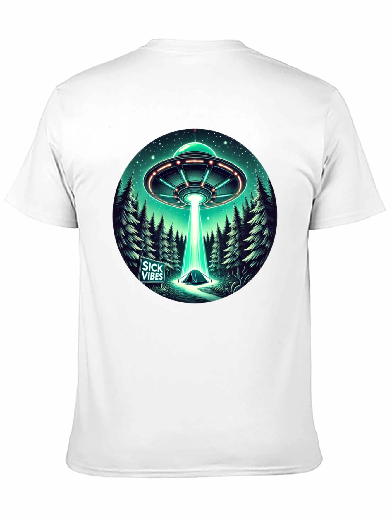 UFO Abduction T-Shirt - Sick Vibes Graphic Tee
