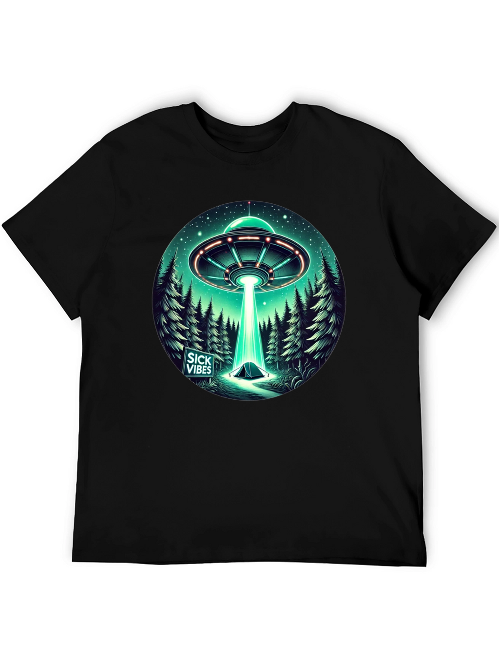 UFO Abduction T-Shirt - Sick Vibes Graphic Tee
