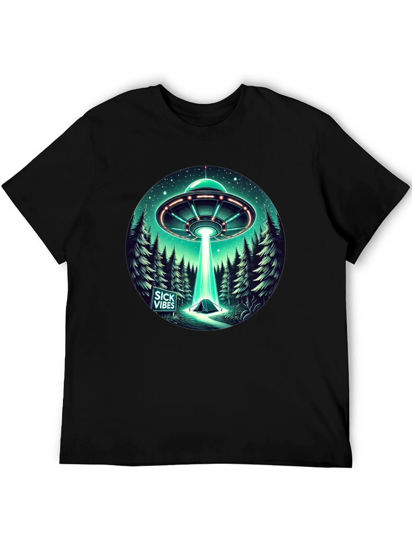UFO Abduction T-Shirt - Sick Vibes Graphic Tee