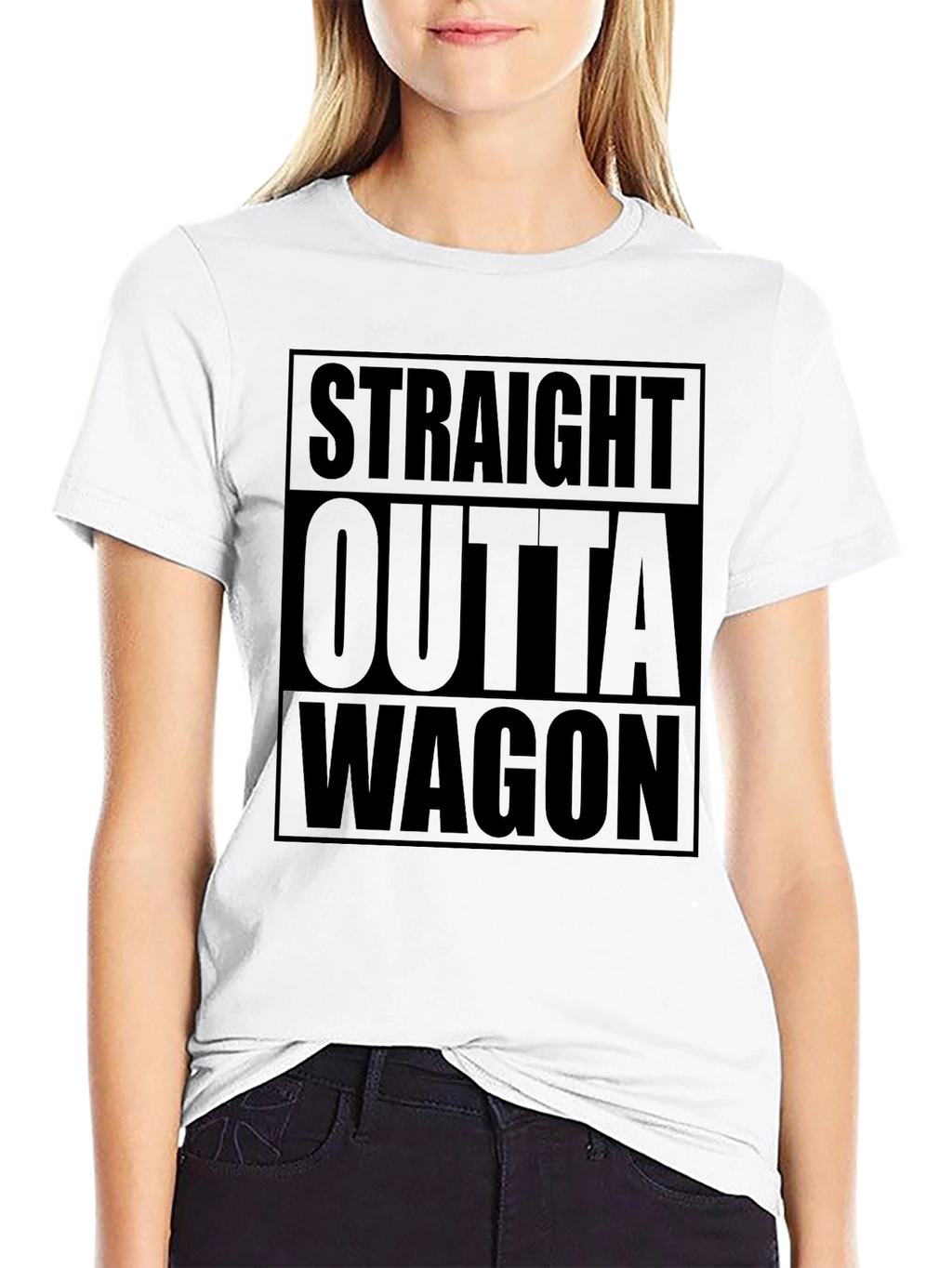 Straight Outta Wagon - Novelty Graphic Tee