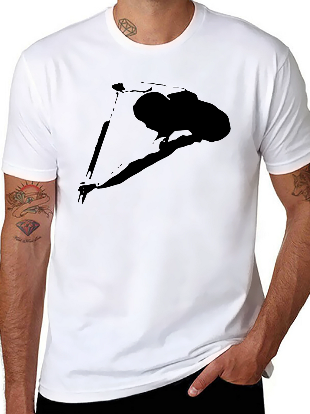 Silhouette Skater Graphic T-Shirt