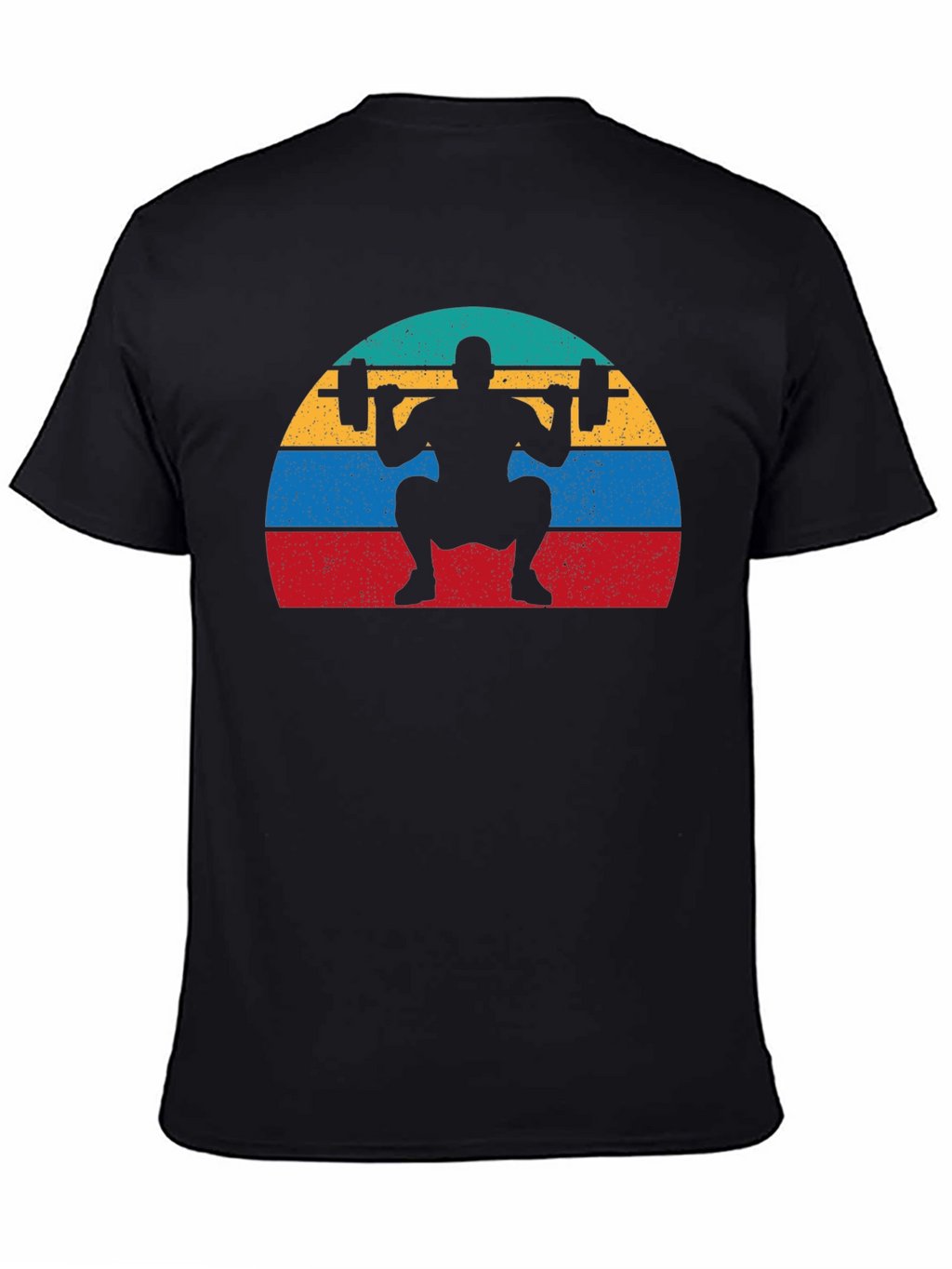 Retro Squat T-Shirt - Weightlifting Design