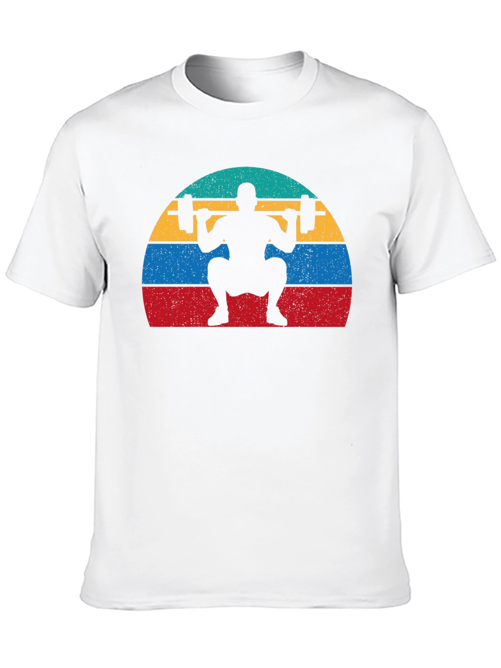 Retro Squat T-Shirt - Weightlifting Design