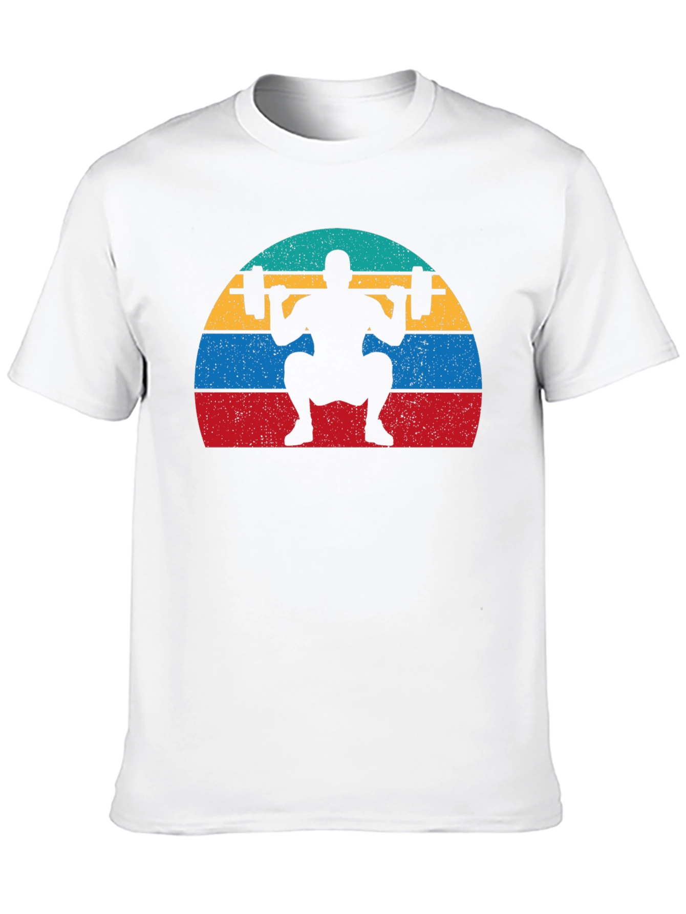Retro Squat T-Shirt - Weightlifting Design