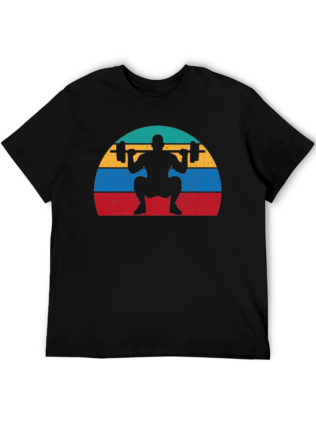 Retro Squat T-Shirt - Weightlifting Design