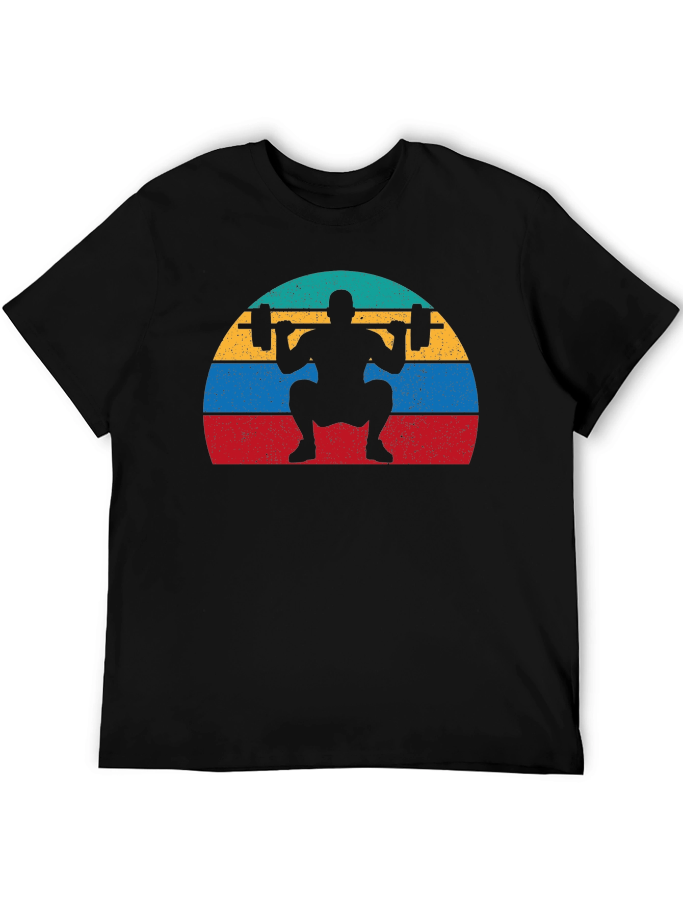 Retro Squat T-Shirt - Weightlifting Design