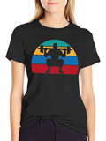 Retro Squat T-Shirt - Weightlifting Design