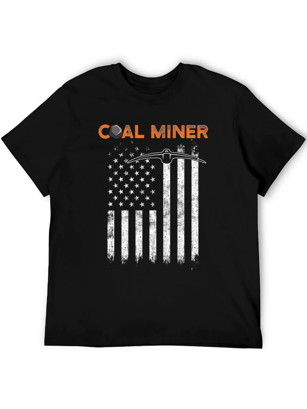 Coal Miner American Flag T-Shirt