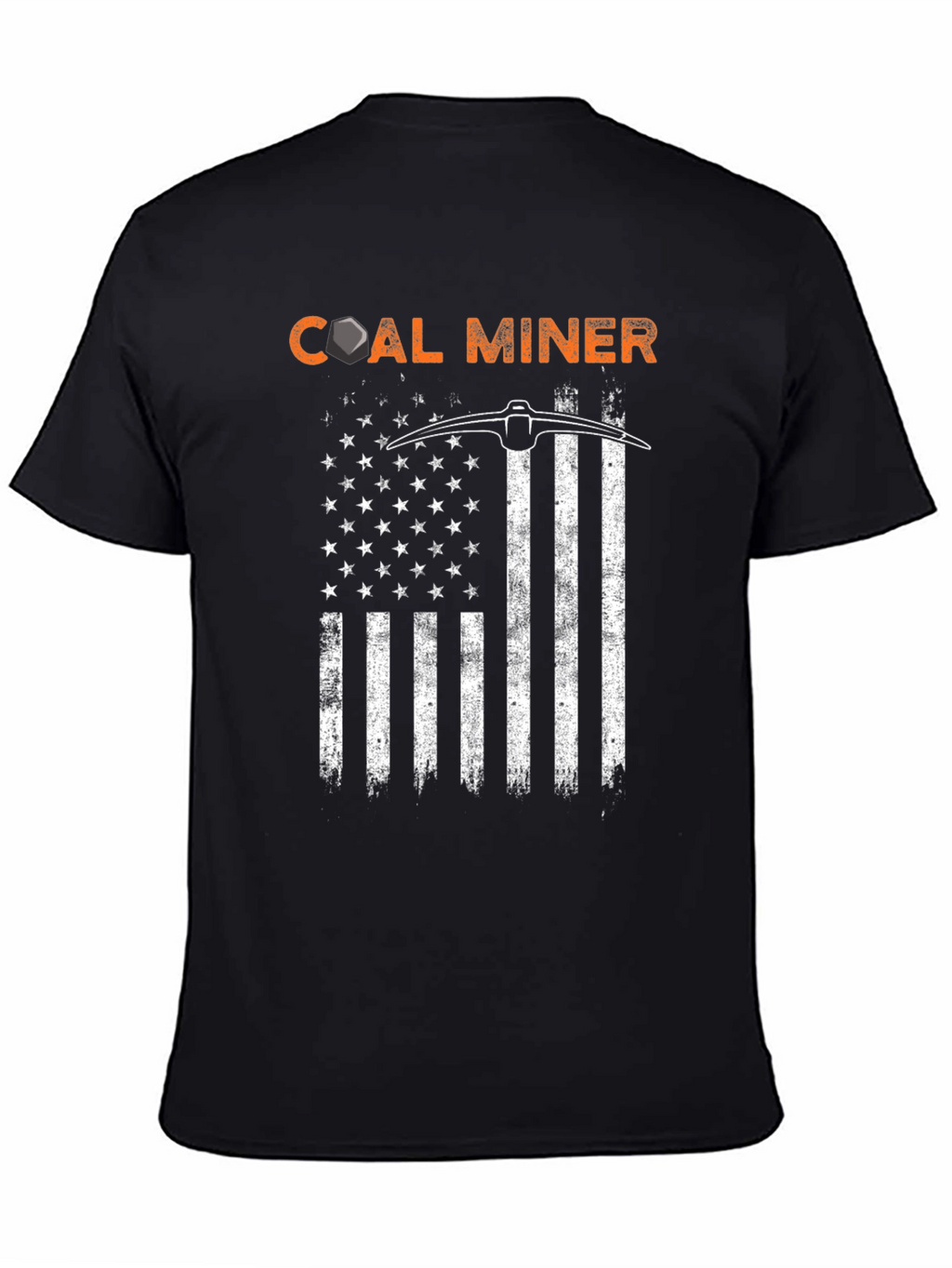 Coal Miner American Flag T-Shirt
