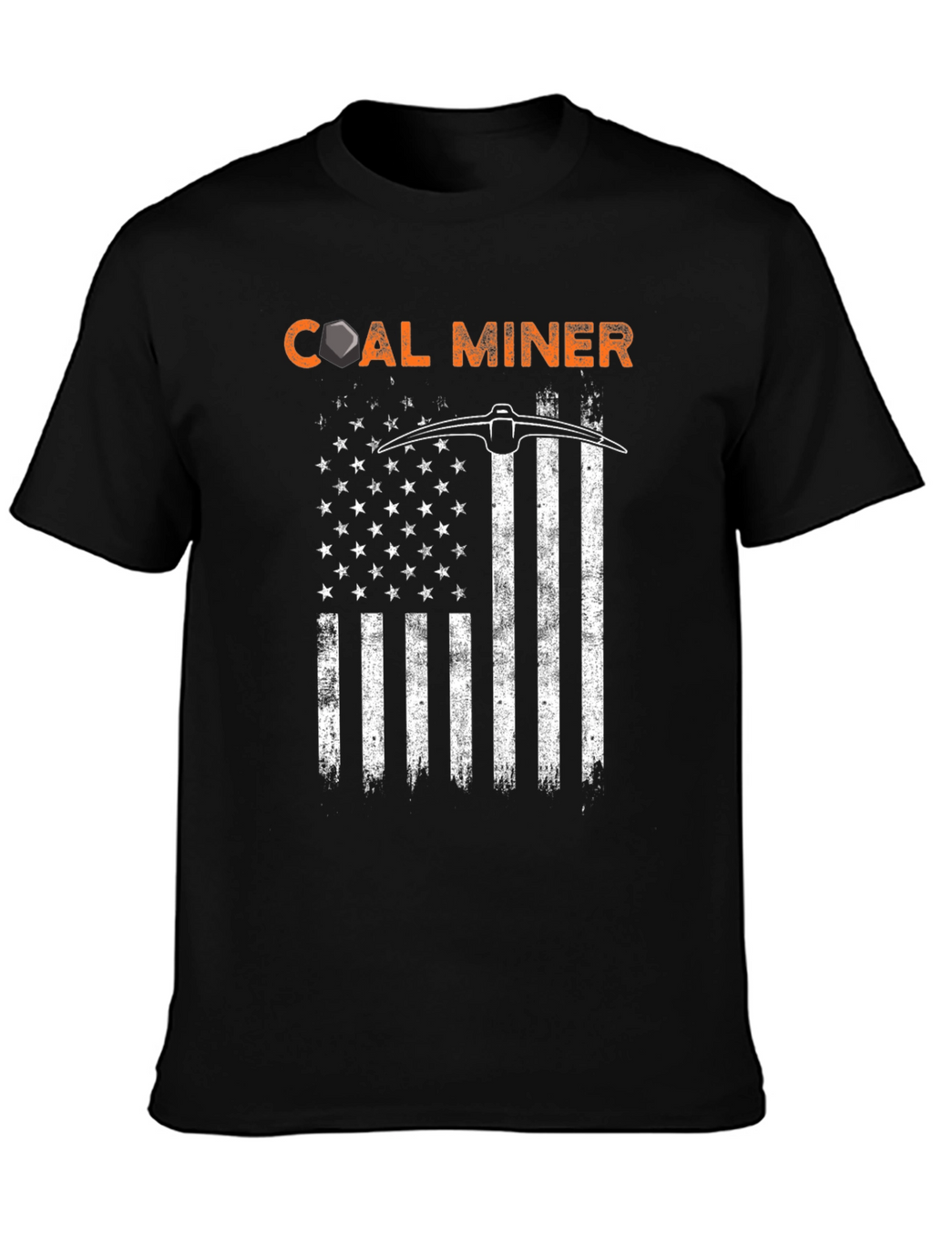 Coal Miner American Flag T-Shirt