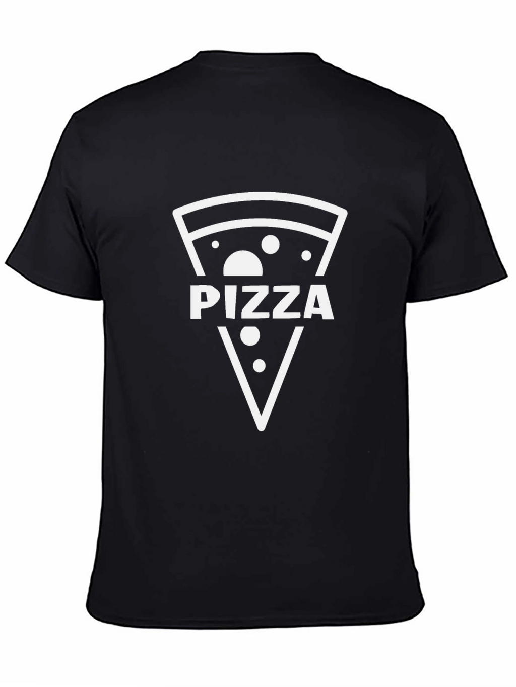 Pizza Slice Graphic T-Shirt - Black