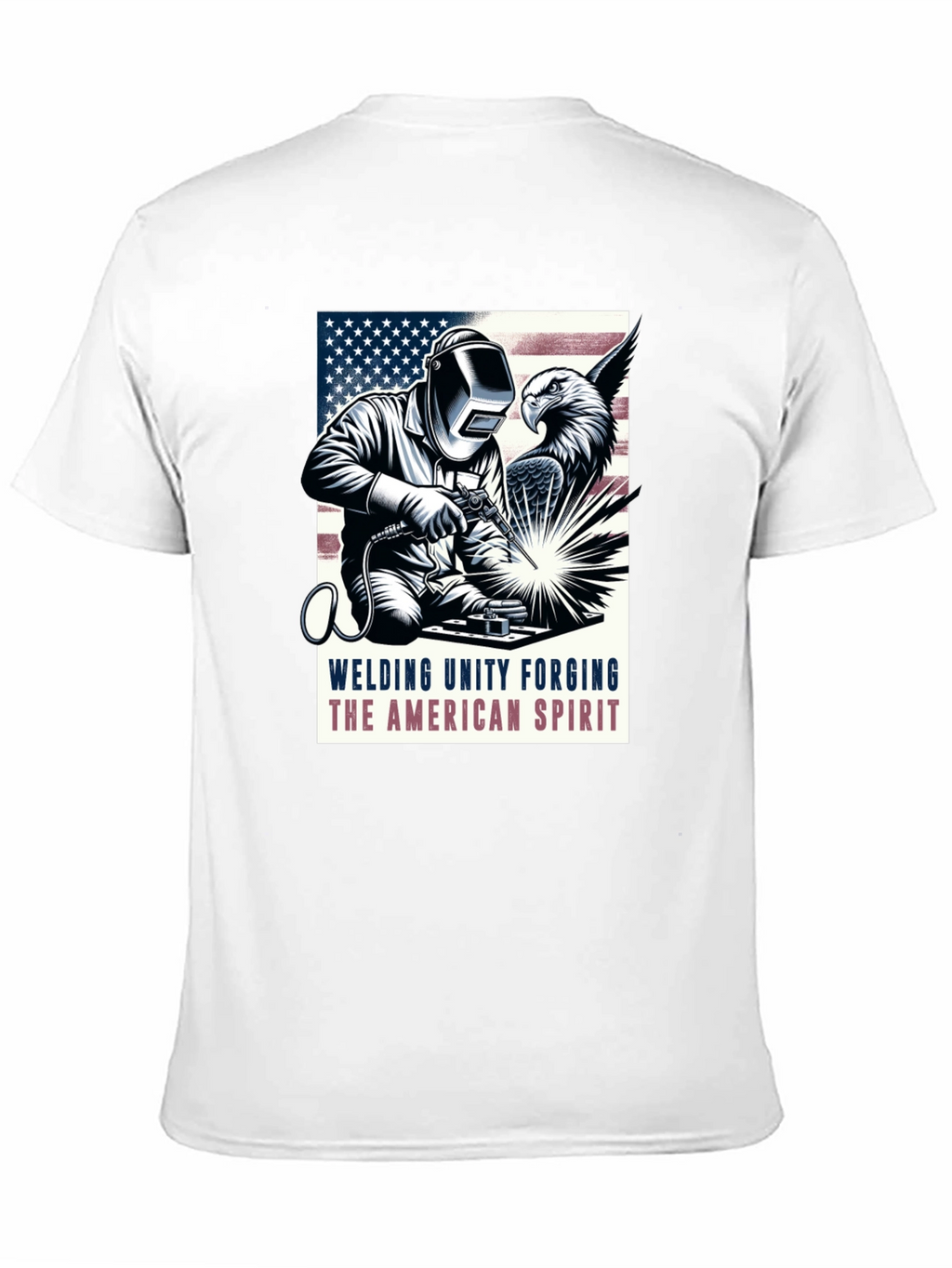 American Spirit Welder Graphic T-Shirt