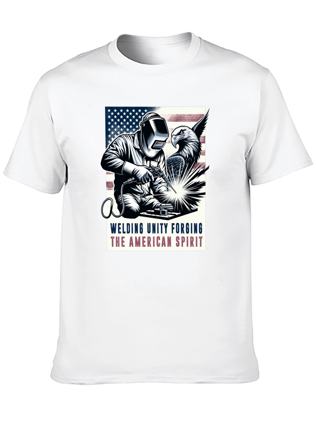 American Spirit Welder Graphic T-Shirt