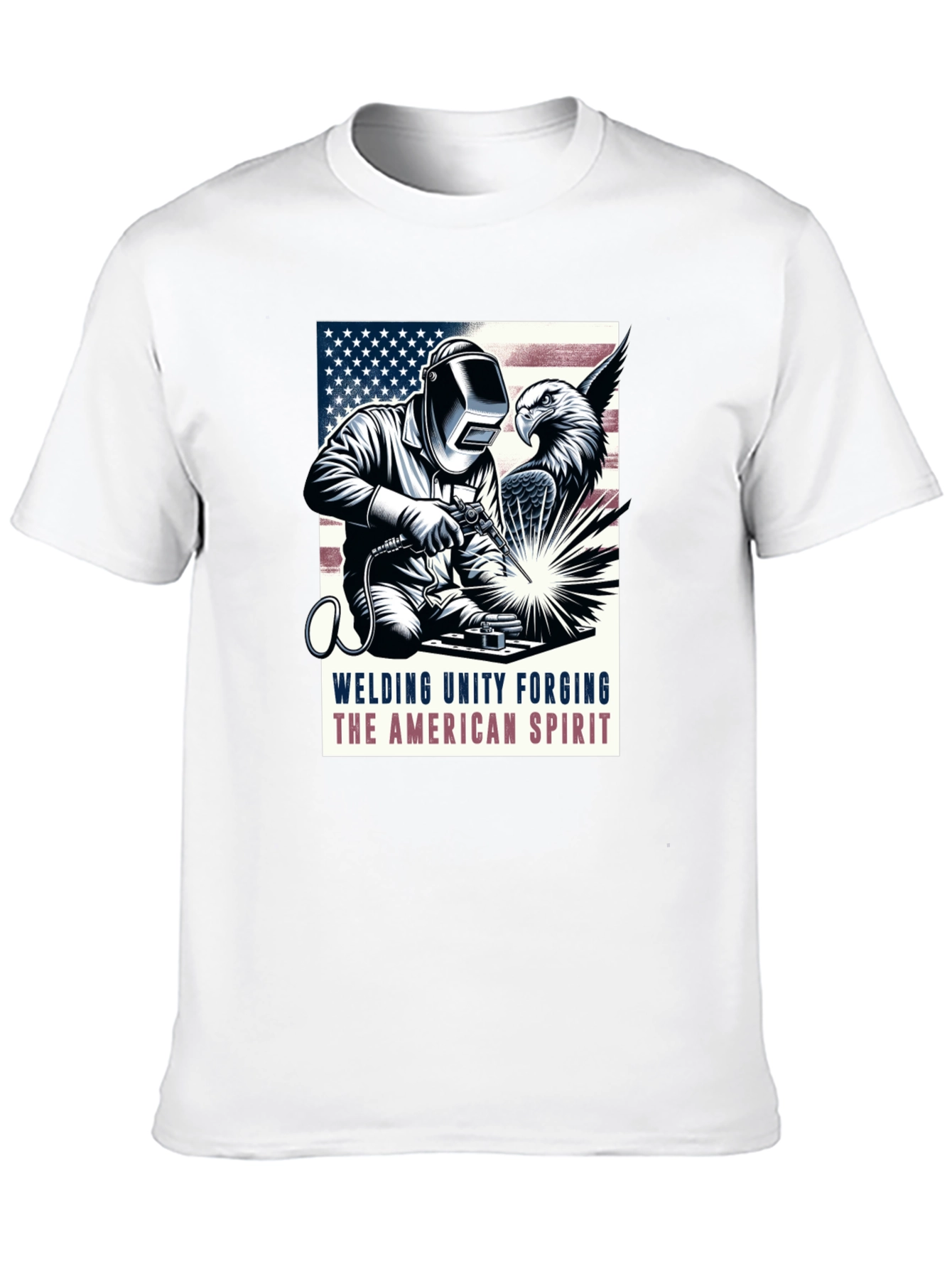American Spirit Welder Graphic T-Shirt