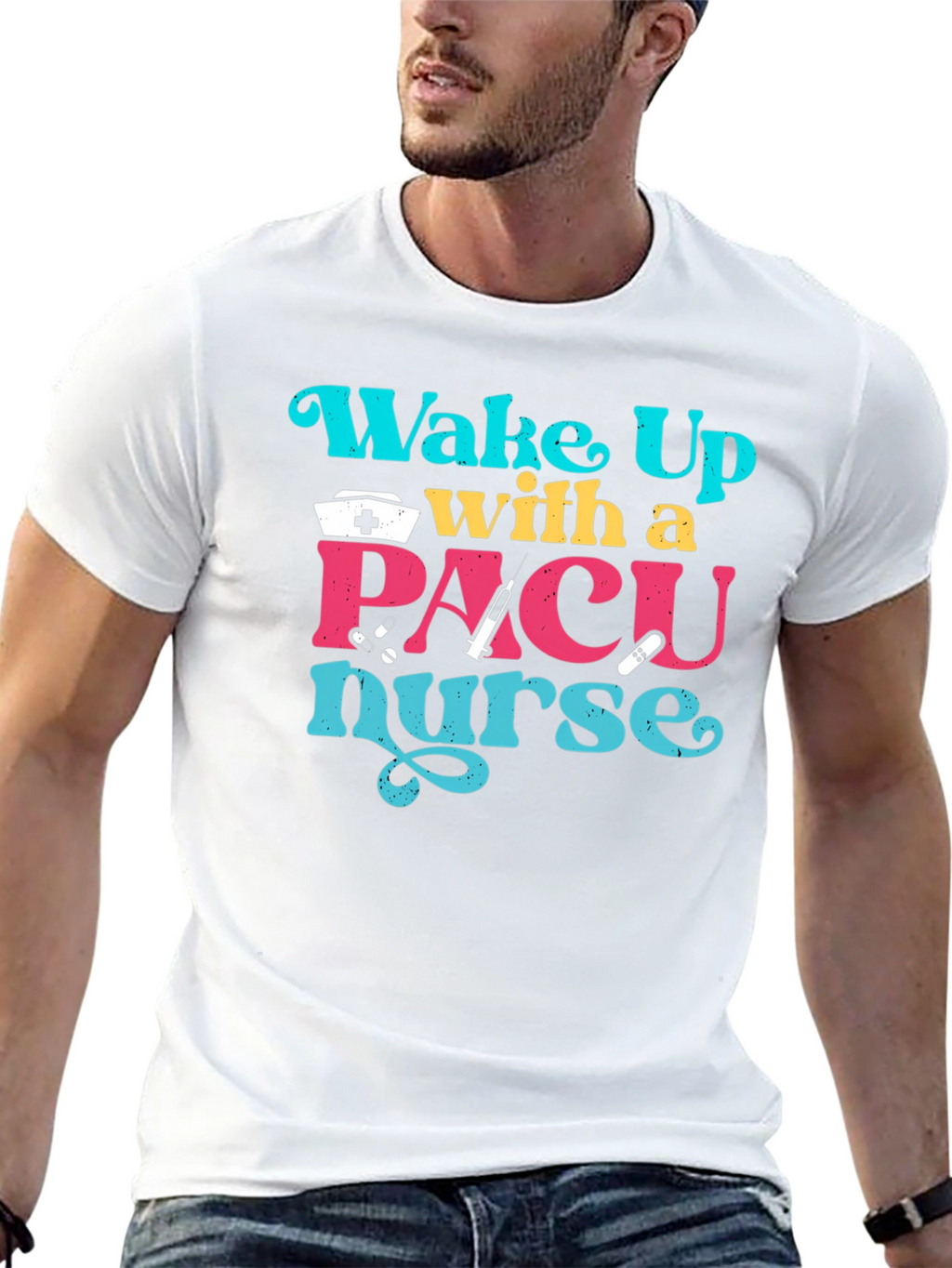 PACU Nurse T-Shirt - Wake Up With a Nurse