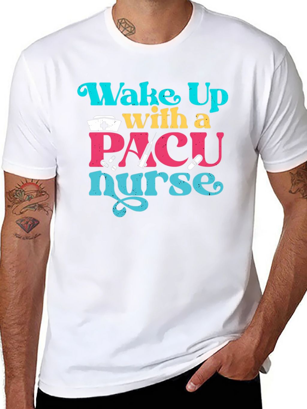 PACU Nurse T-Shirt - Wake Up With a Nurse