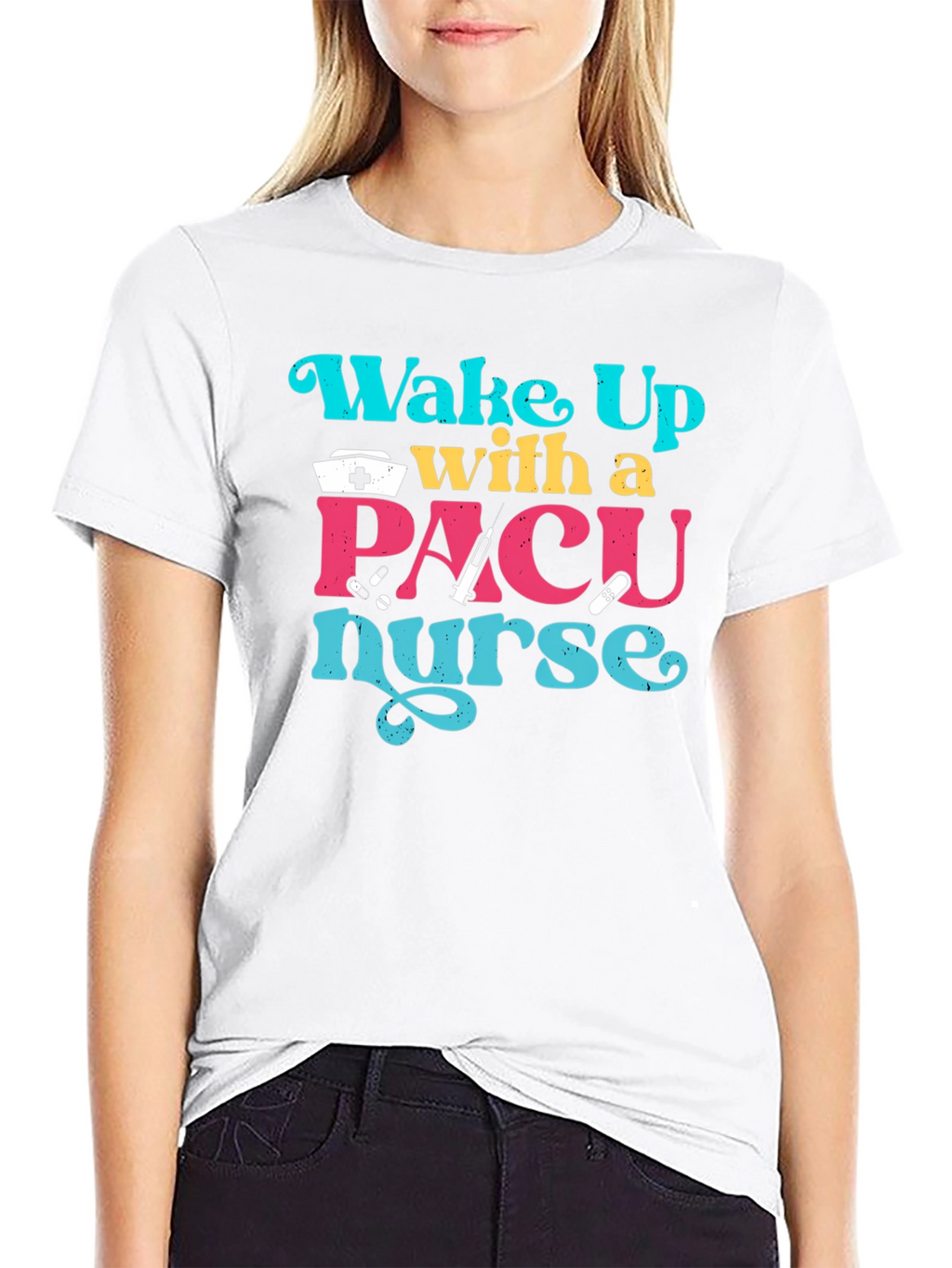 PACU Nurse T-Shirt - Wake Up With a Nurse