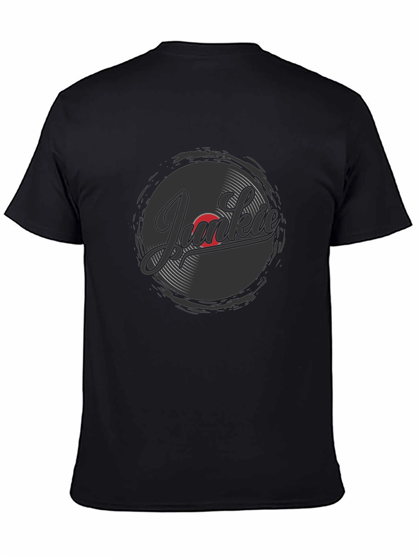 Vinyl Junkie Graphic T-Shirt - Music Lover Tee