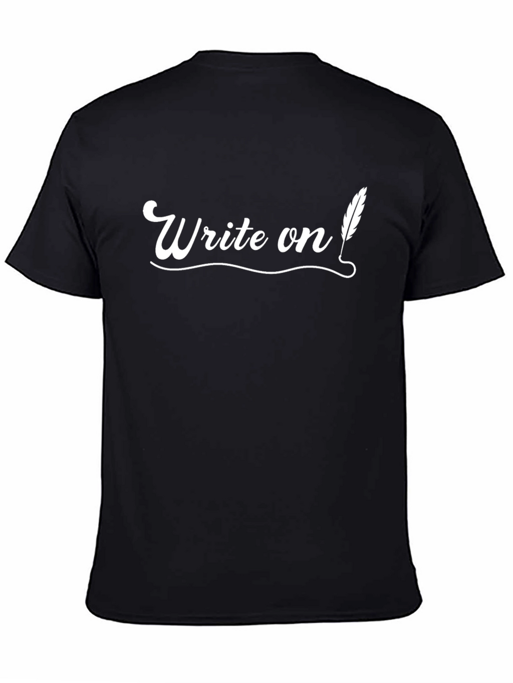 Write On Graphic Tee - Black Cotton T-Shirt