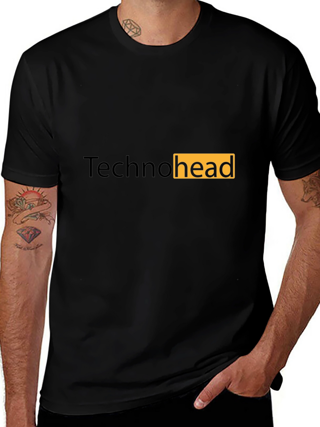 Technohead Graphic T-Shirt - Black
