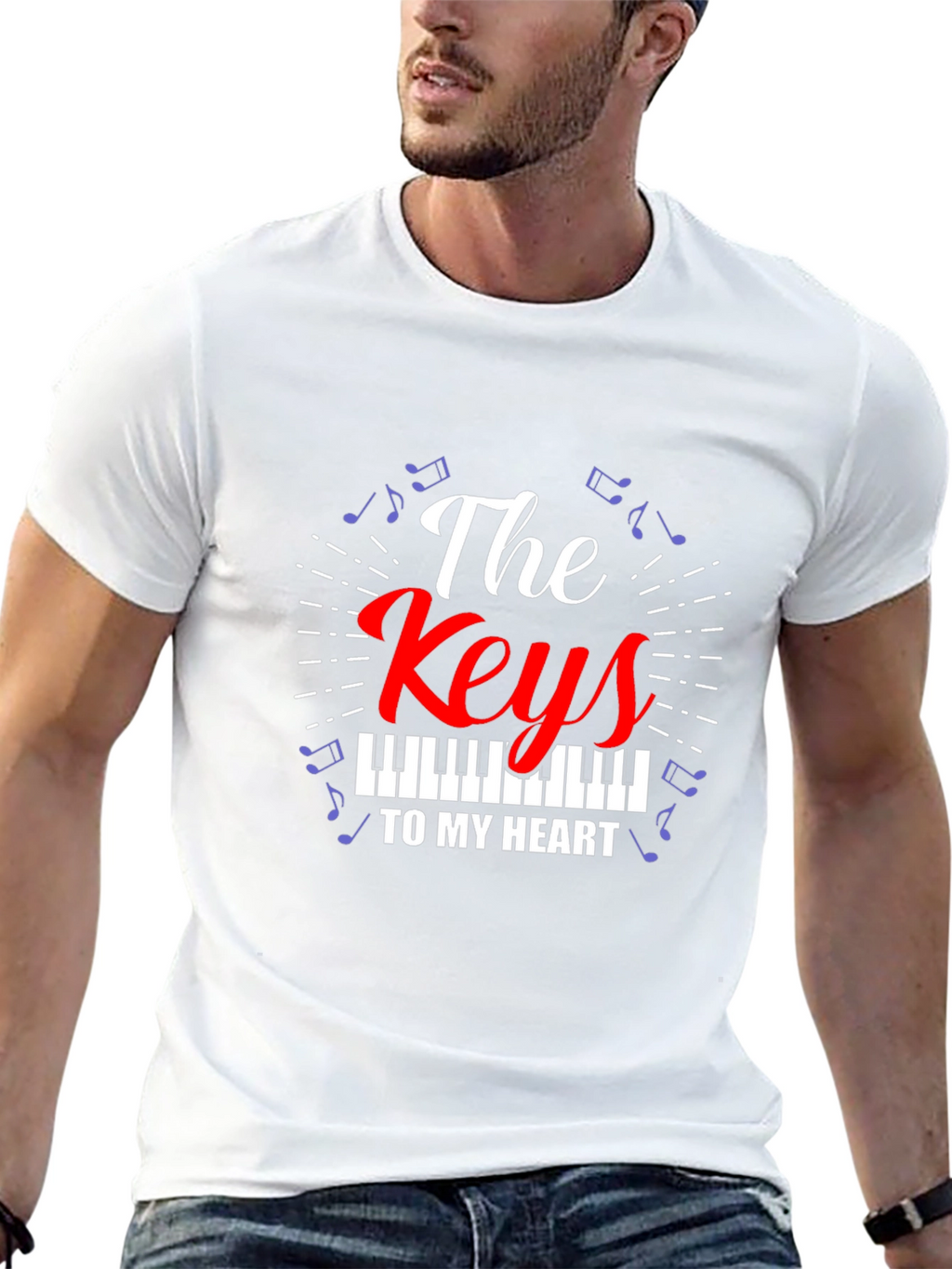 Keys to My Heart T-Shirt - Music Lover Tee