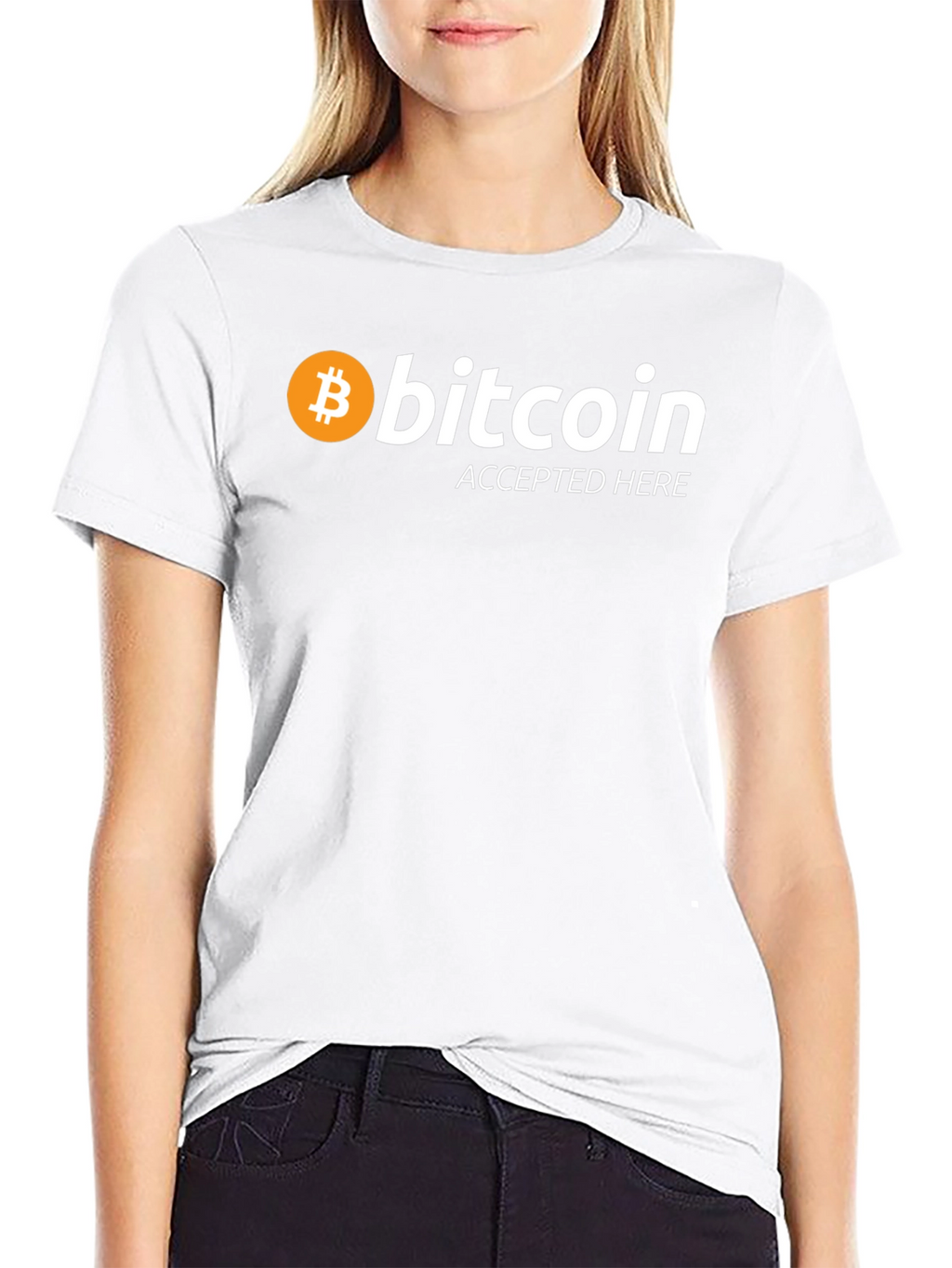 Bitcoin Accepted Here Black T-Shirt