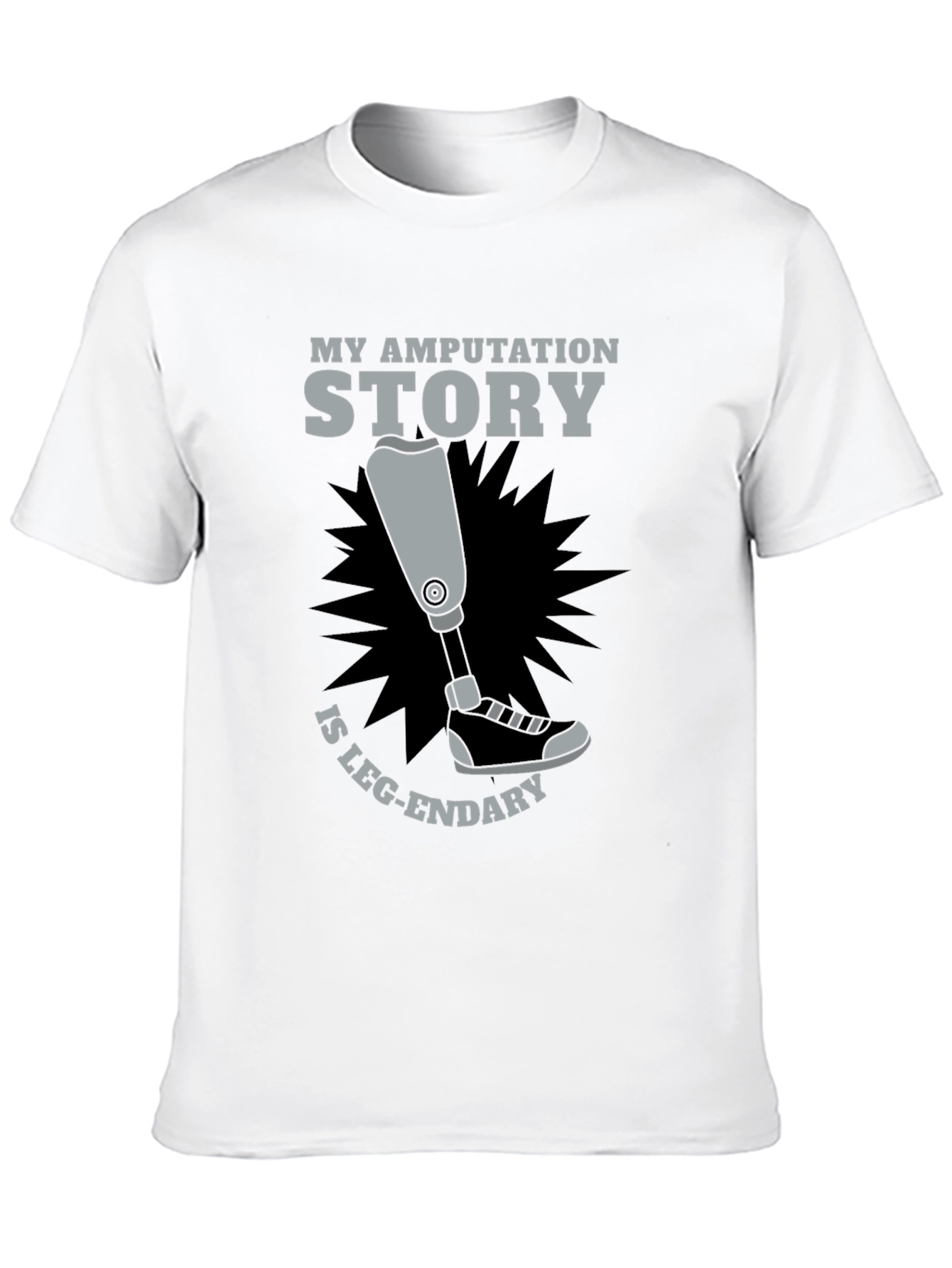 Amputation Story Leg-endary Graphic T-Shirt
