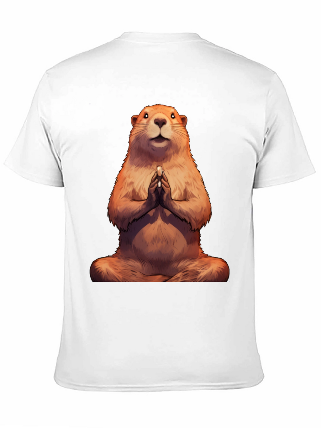 Zen Groundhog Tee - Meditating Marmot T-Shirt