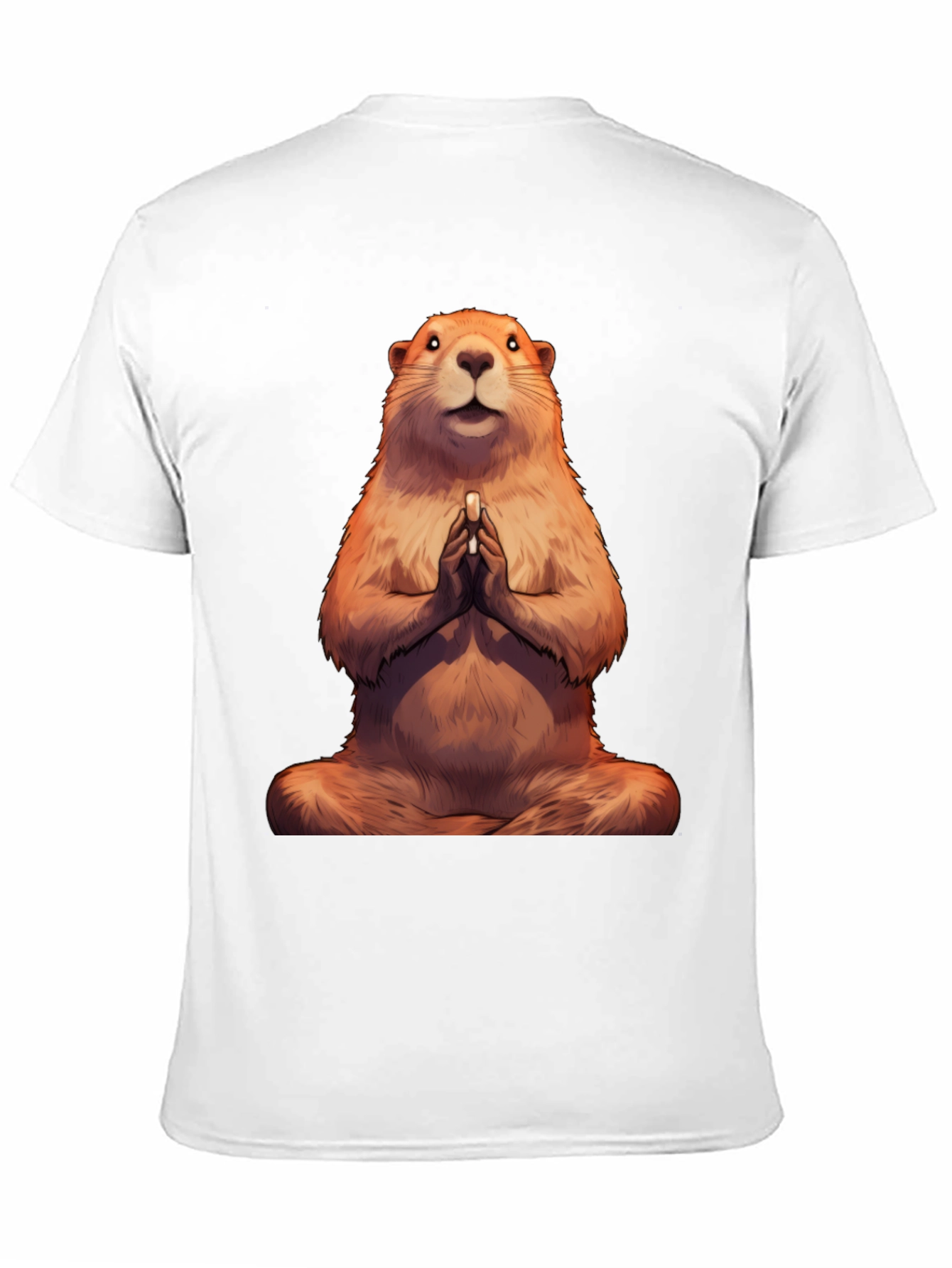 Zen Groundhog Tee - Meditating Marmot T-Shirt