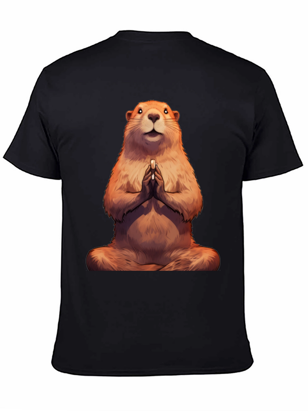 Zen Groundhog Tee - Meditating Marmot T-Shirt