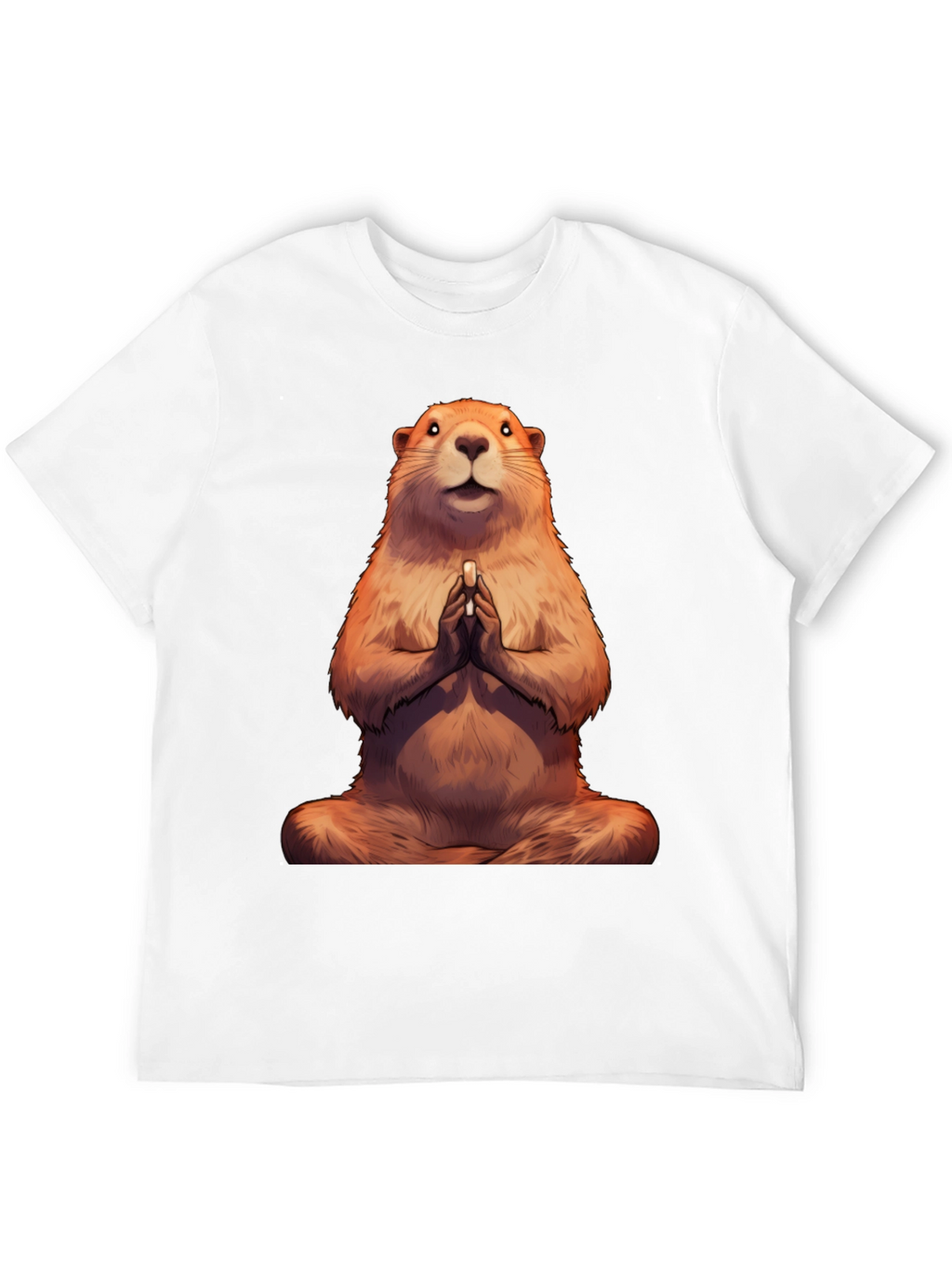 Zen Groundhog Tee - Meditating Marmot T-Shirt
